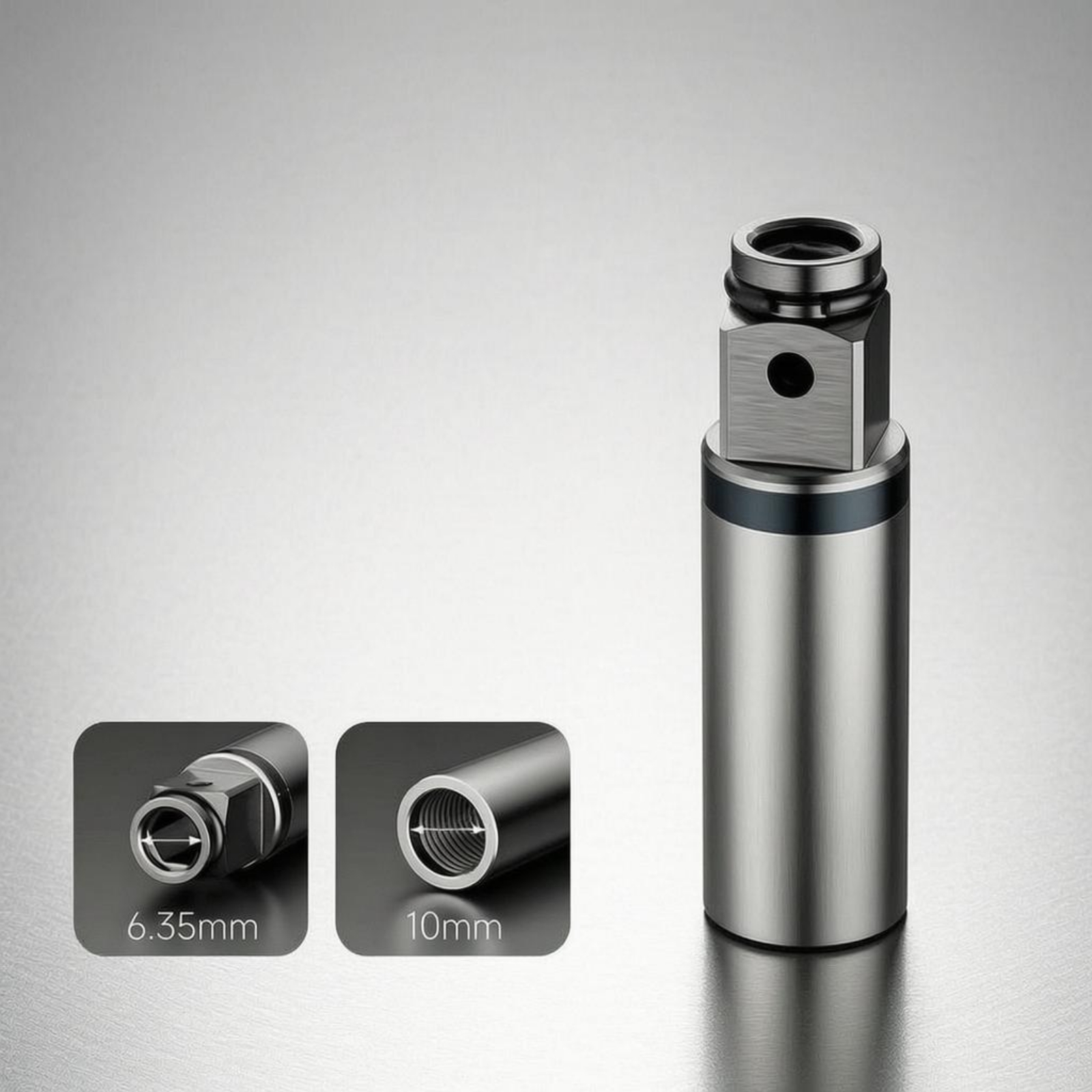 Power Tools In Electrical - Drill Conversion Adapter Shaft Brushed Silver