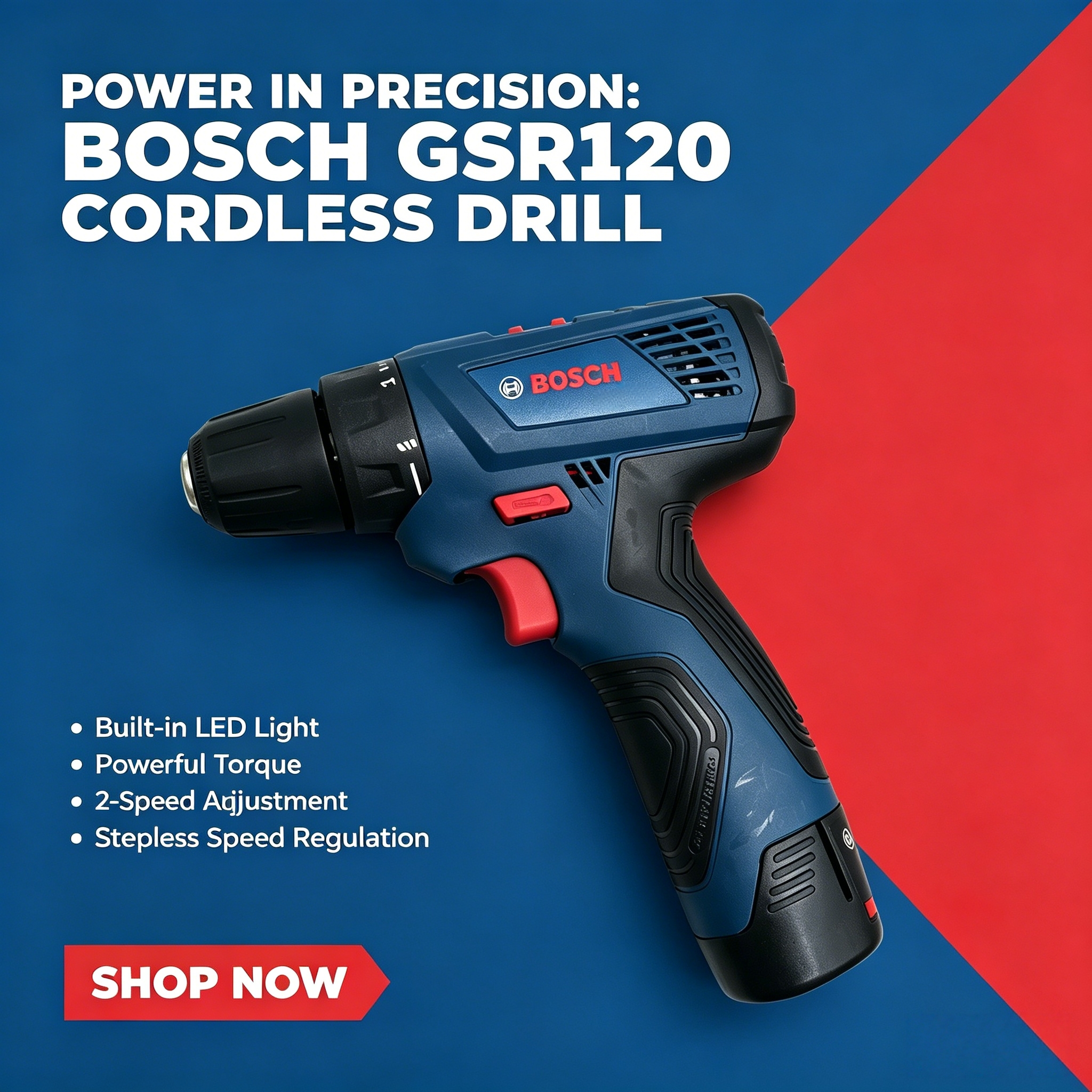 Power Tools Diy - Bosch Professional Electric Drill GSR120 12V