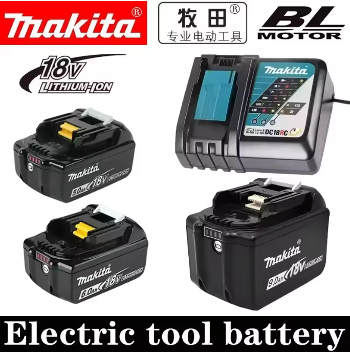 Power Tools Makita - Genuine Makita 18V battery 9Ah 6Ah