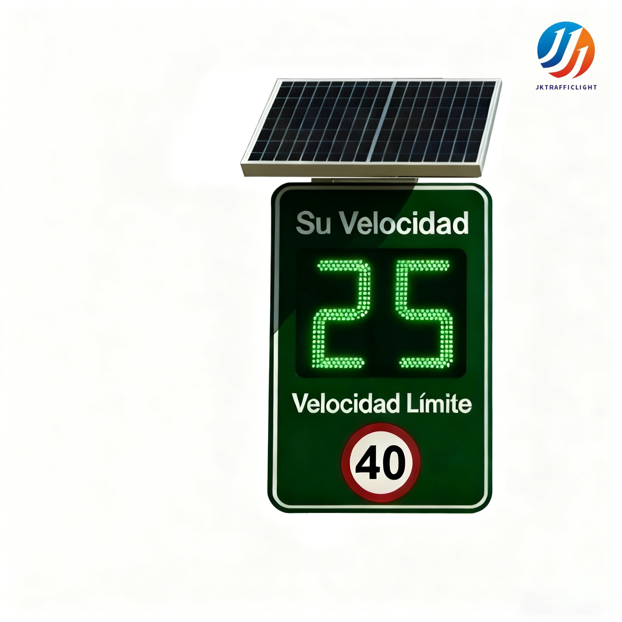 Power Tools Zones - Solar-Powered Radar Speed Sign, Spanish Version