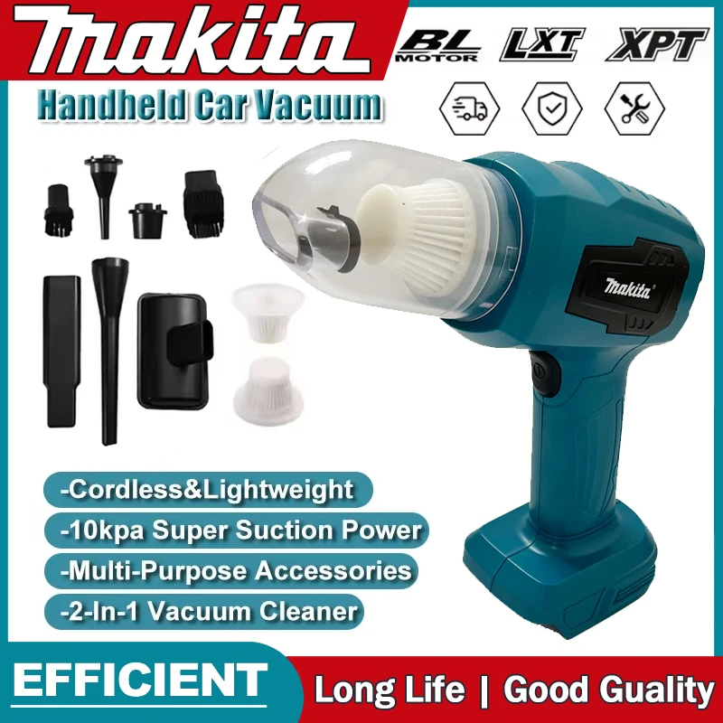 Power Tools Makita - Makita Cordless Mini Car Vacuum Cleaner