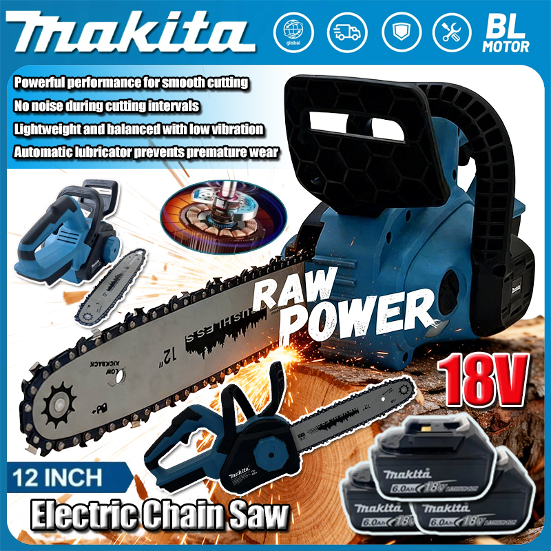 Power Tools Makita - Makita 12Inch Brushless Electric Chain Saw