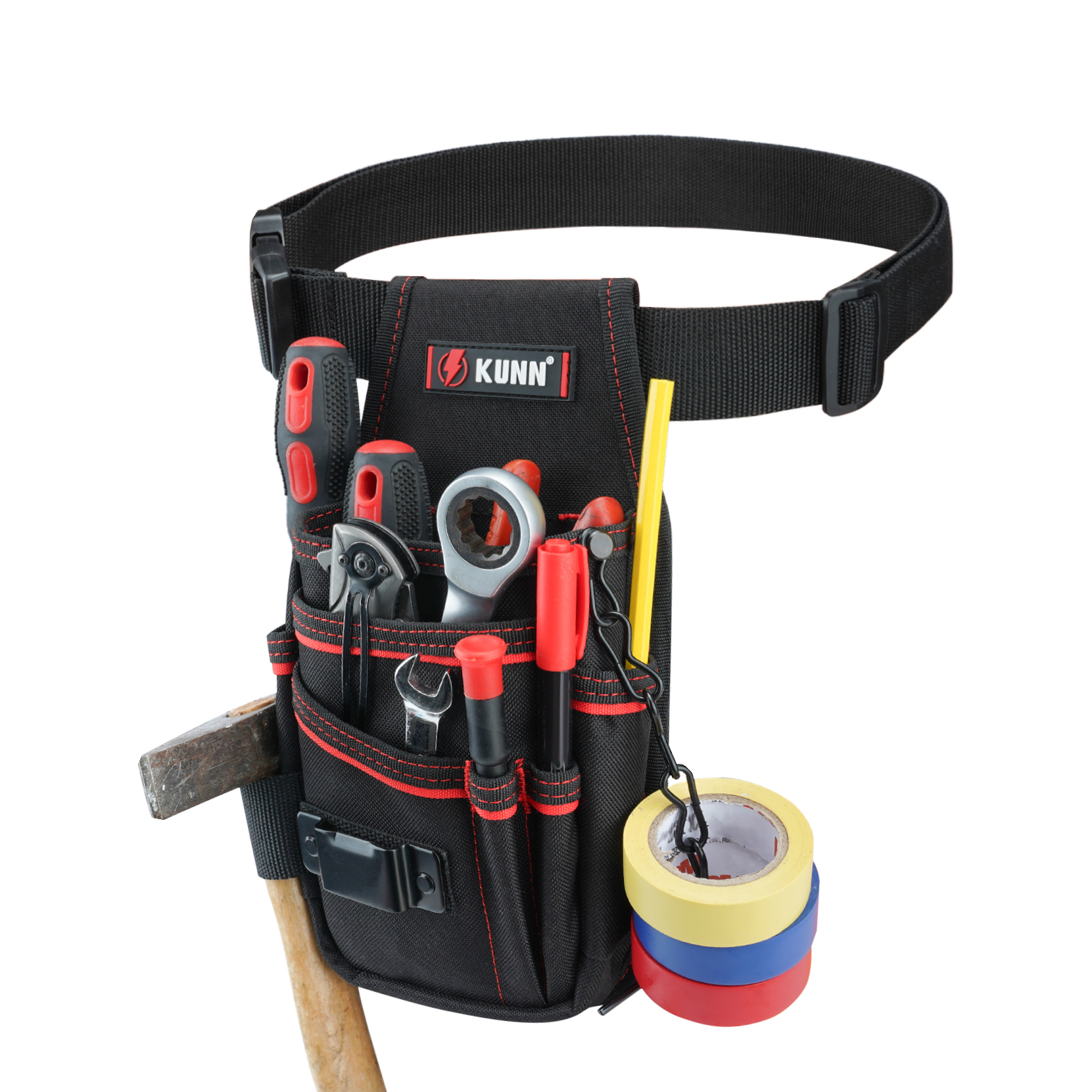 Power Tools Band - Electrician Tool Pouch with Belt Clip