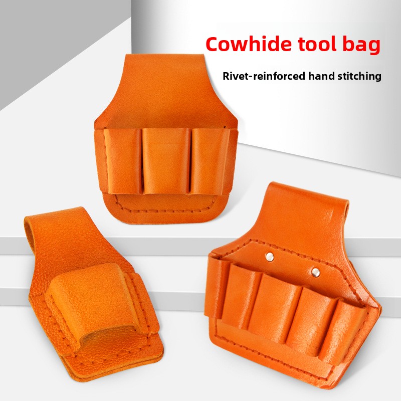 Power Tools Band - Leather Tool Pouch Belt Electrician 5