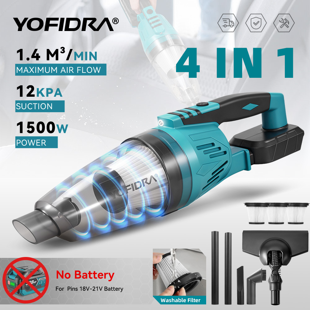 Power Tools For Home - YOFIDRA 1500W 12KPA Electric Vacuum Cleaner