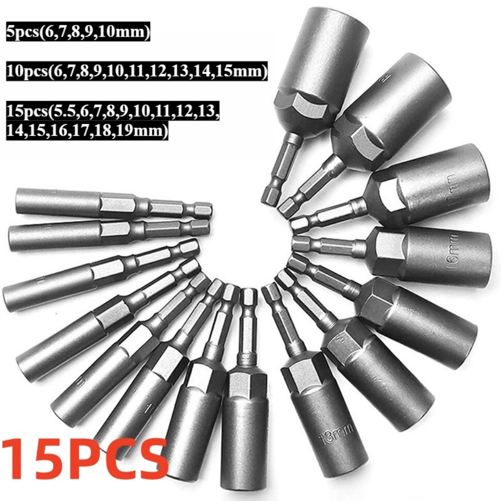 Power Tools For Sale - 15/5Pcs 80mm Length Deepen Power Nut