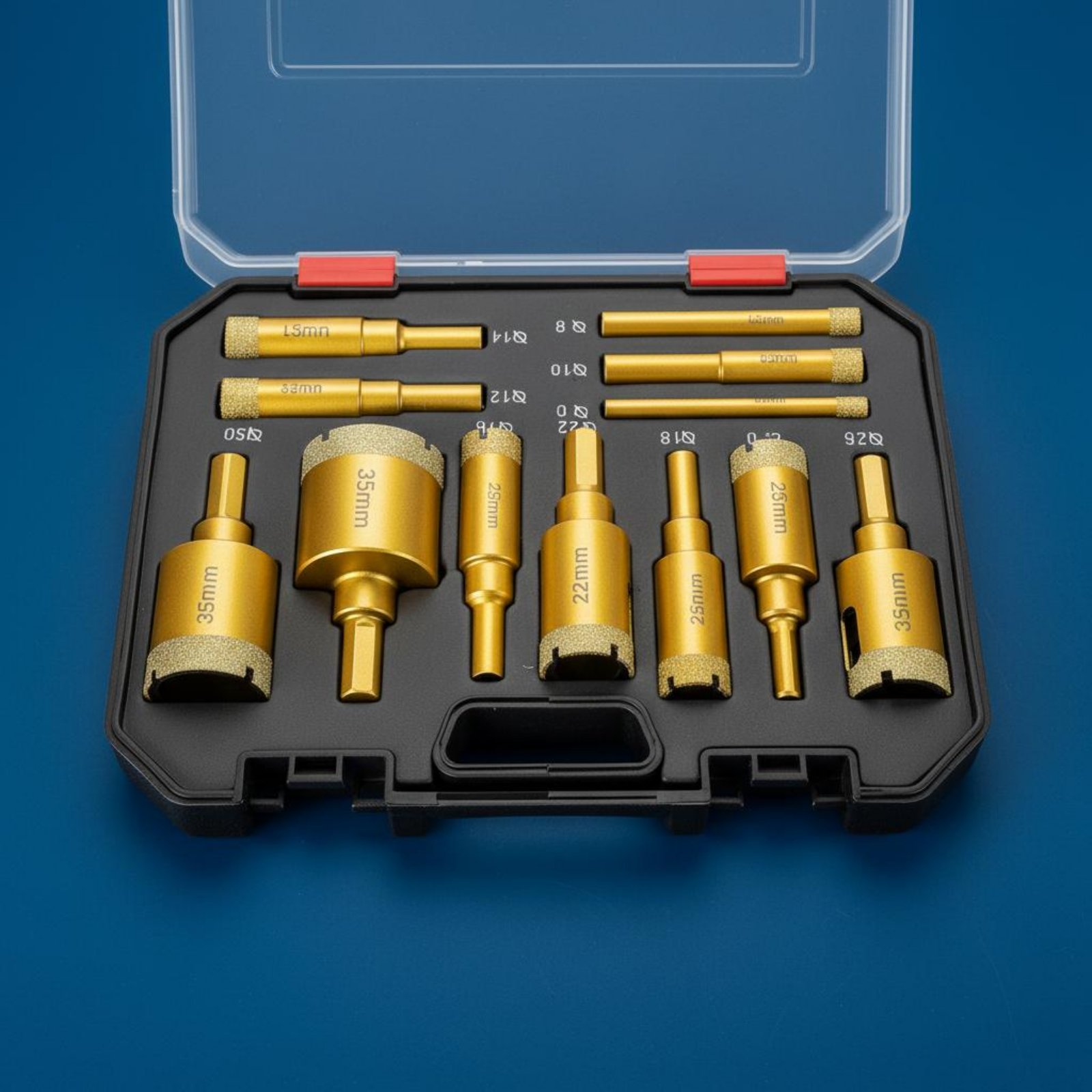Power Tools Set - 12 Pieces Brazed Crystal Drilling Drill