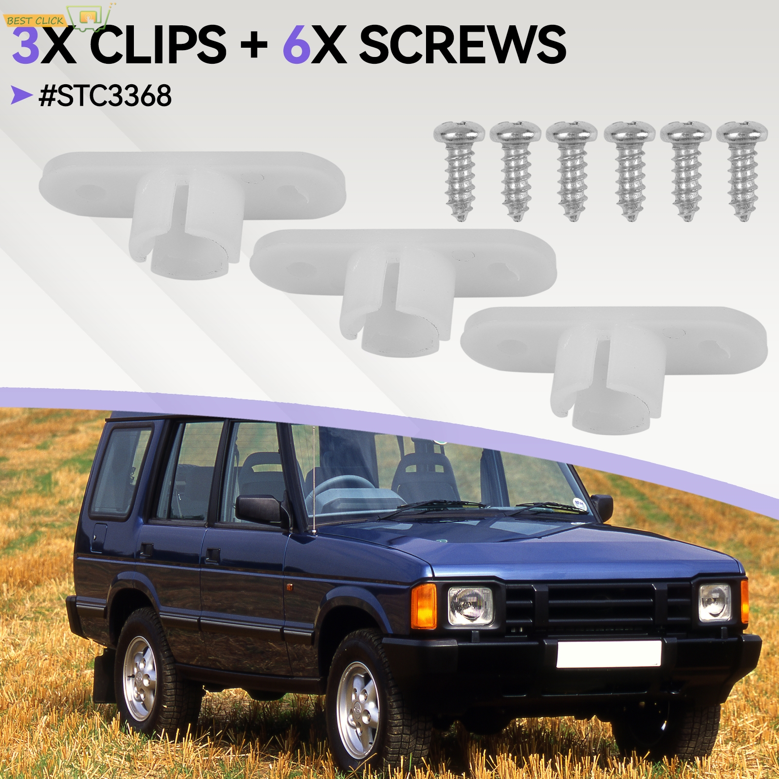 Power Tools World - 3PCS Headlight Adjuster Clip Kit STC3368