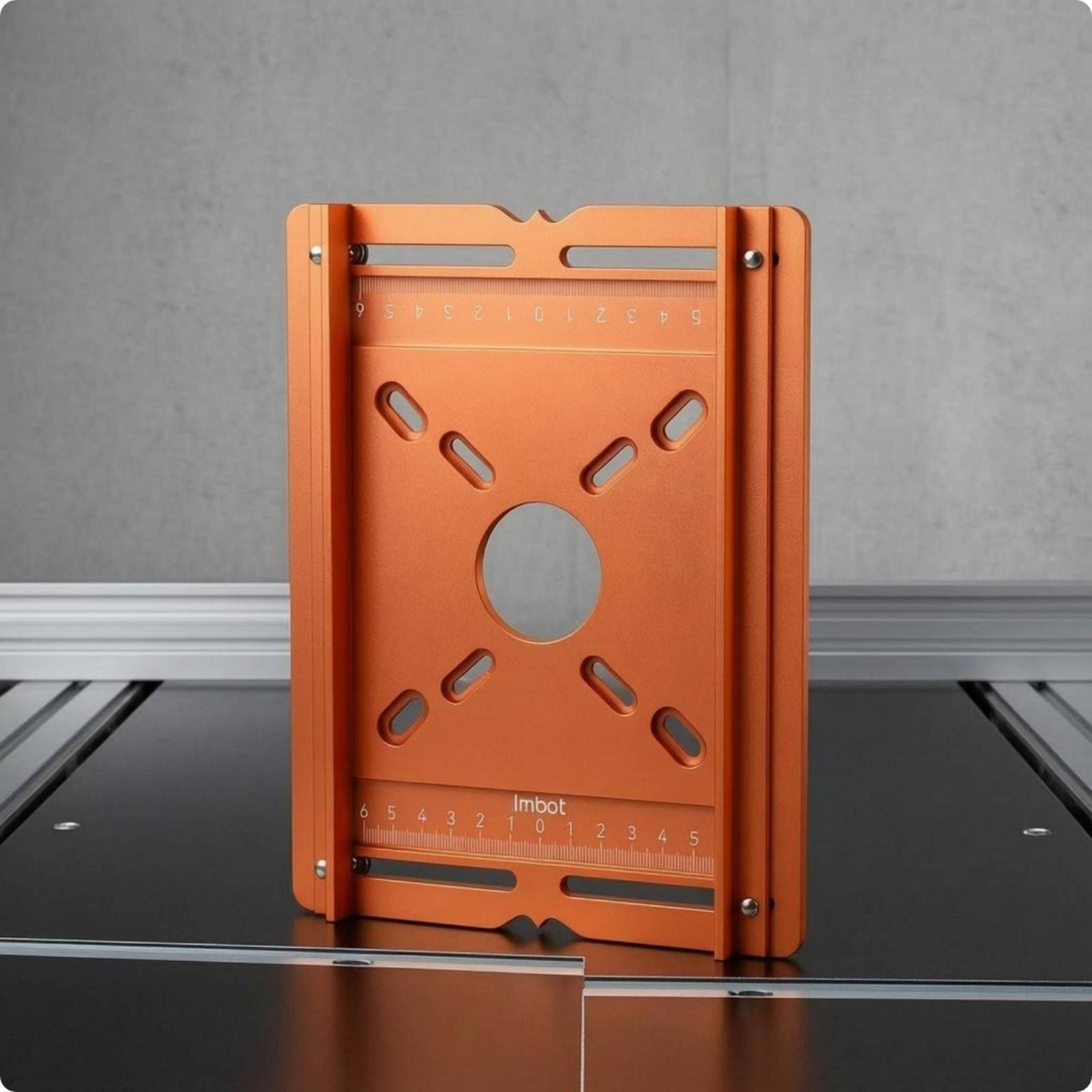 Router Trim Base - Slotting Router Plate Measurement Markings Router