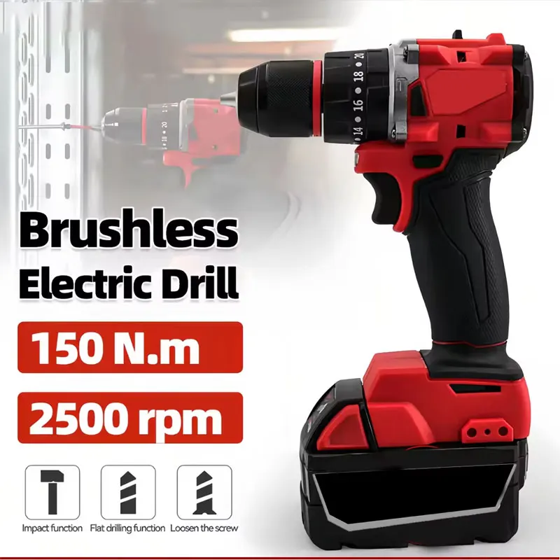 Power Tools For Home - Small Electric Brushless Impact Drill 150Nm