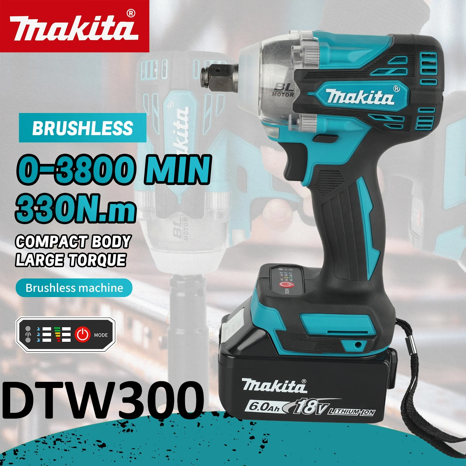 Power Tools Tool Box - Makita DTW300 18V Tool Set Brushless