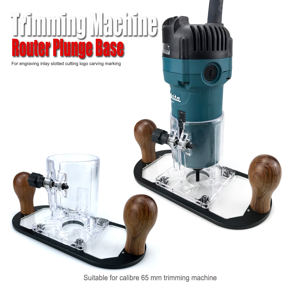 Router Trim Base - Wood Router Base for Edge Guide