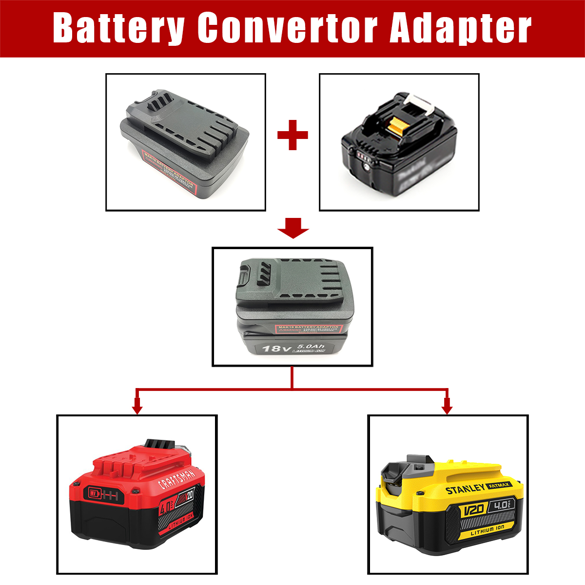 Battery Adapter Converter for  - Power Tools Stanley review and price