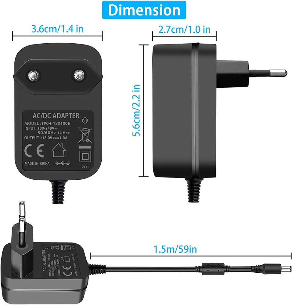 18V 1A Power Supply Adapter AC - Power Tools For Sale review and price