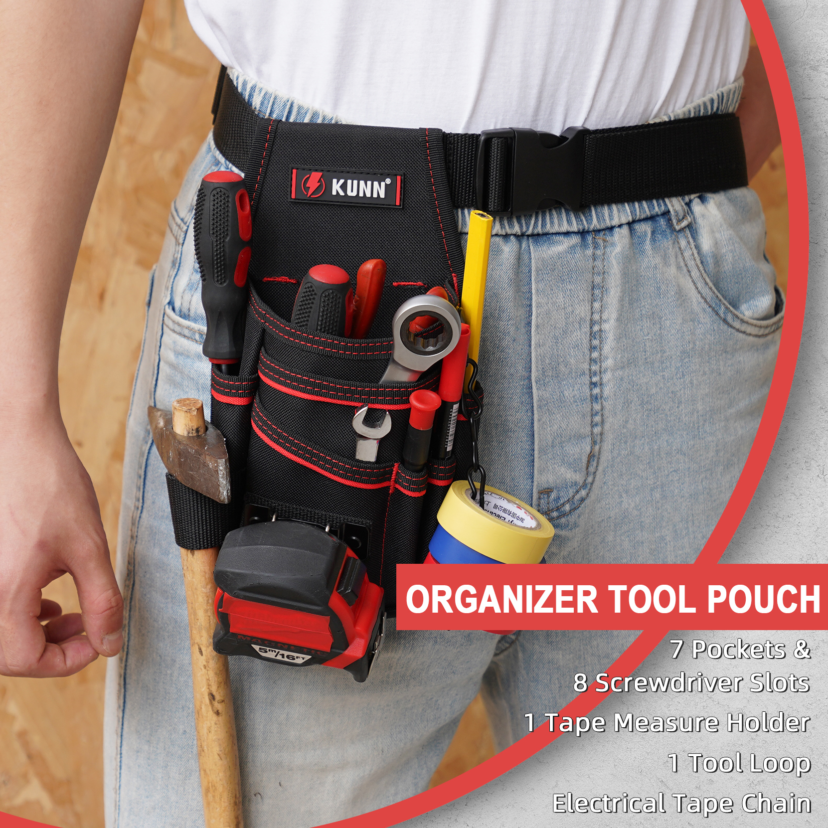 Electrician Tool Pouch with Be - Power Tools Band review and price