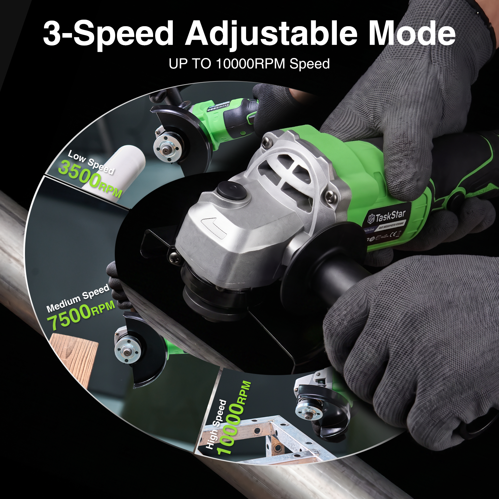 TaskStar 10000 RPM Angle Grind - Power Tools For Sale review and price