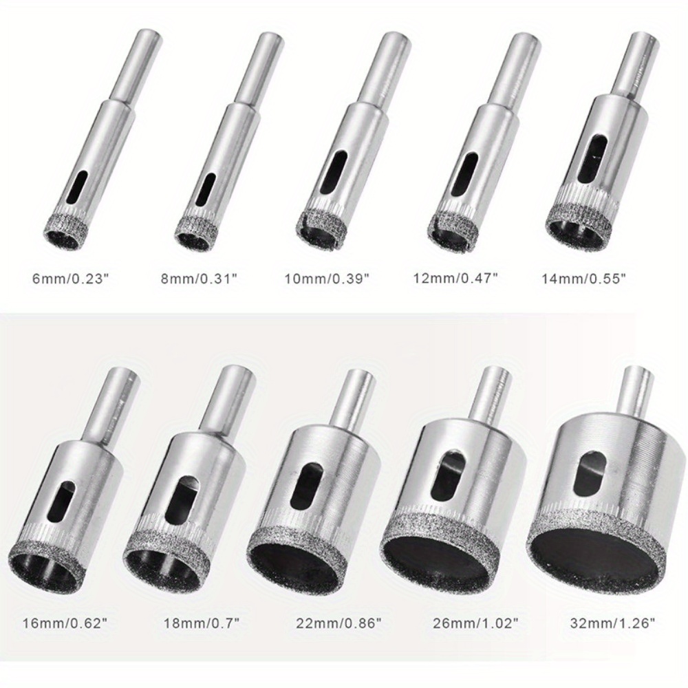 10 Piece Diamond Coated Drill  - Power Tools Tool Box review and price
