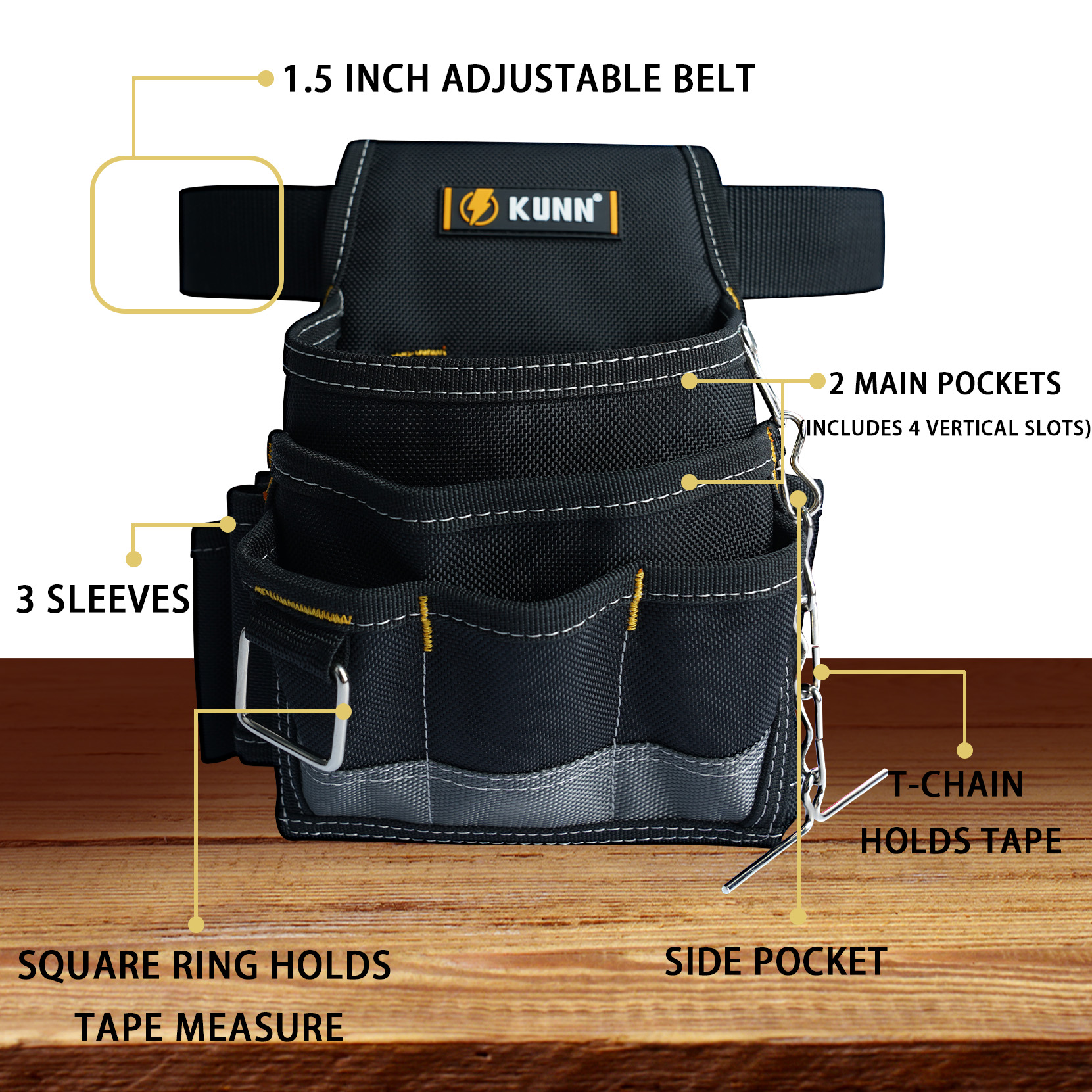 KUNN Electrician Tool Pouch,16 - Power Tools Band review and price