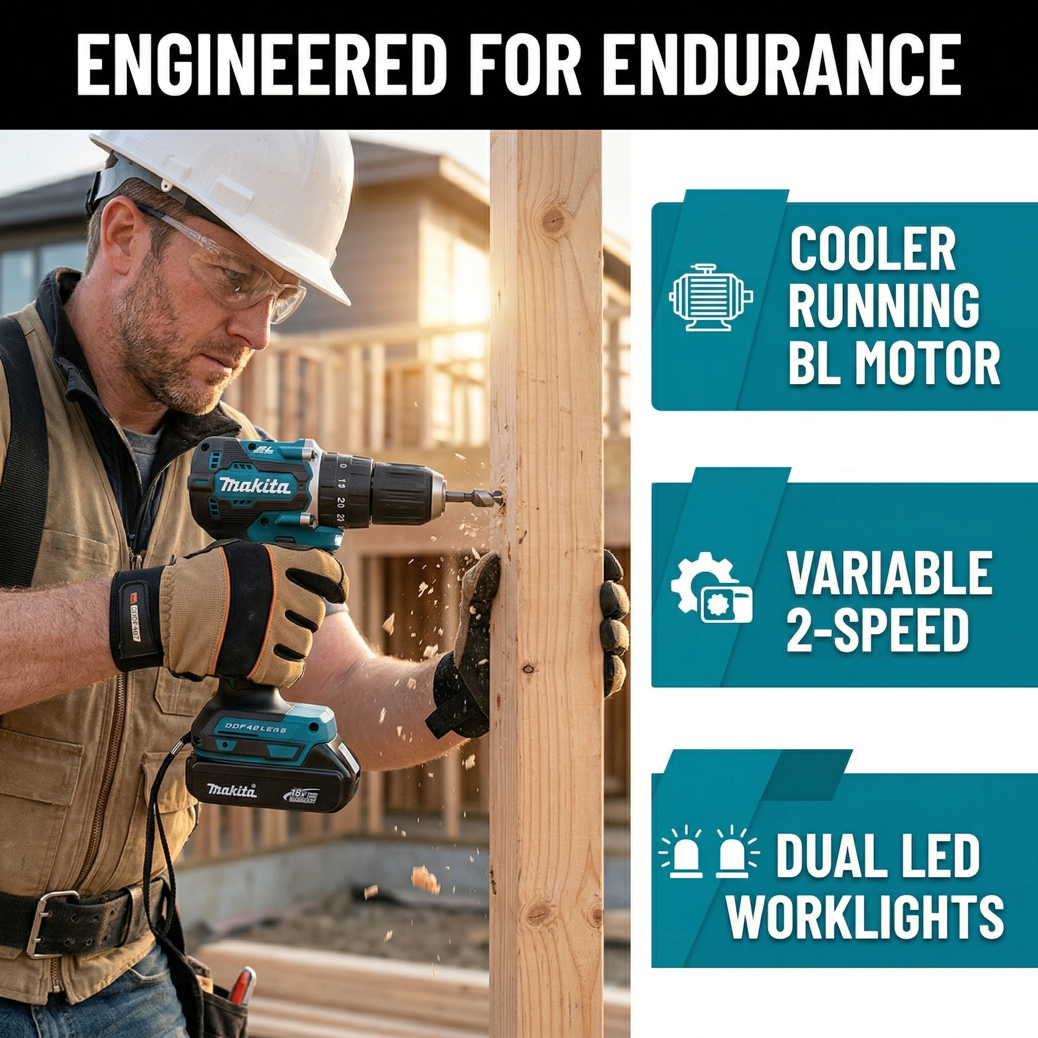 Makita DDF487 Cordless Driver  - Power Tools Makita review and price