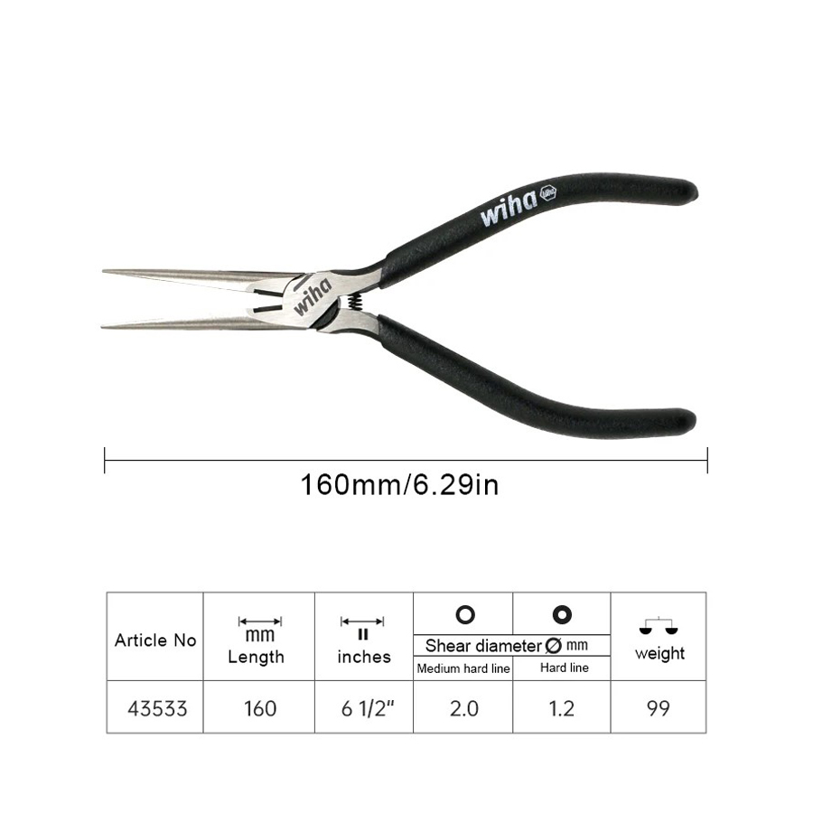 WIHA 1Pcs Snip Nose Pliers Lon - Power Tools Germany review and price