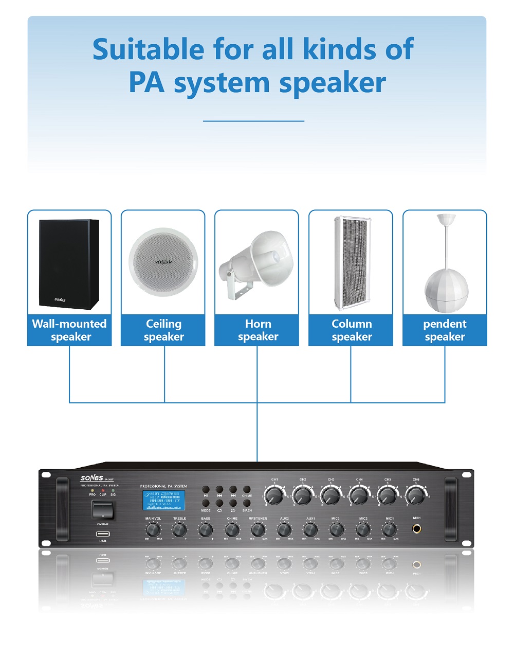 500w 80hz~16khz Pa System 6 Zo - Power Tools Zones review and price