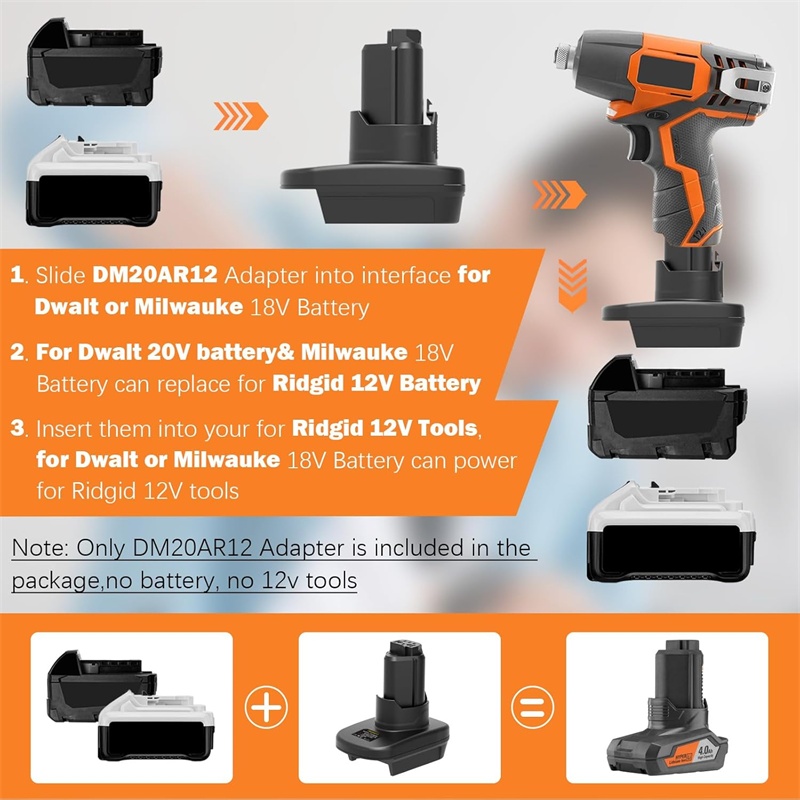 HAKSINKY Battery Adapter DM18A - Power Tools Ridgid review and price