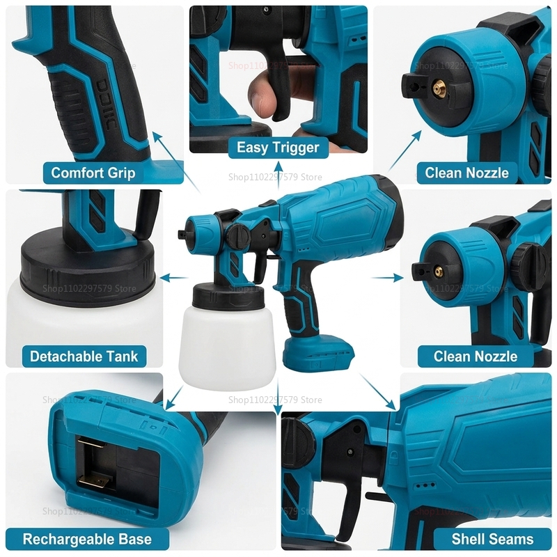 Electric Paint Spray Gun 18V C - Power Tools Makita review and price