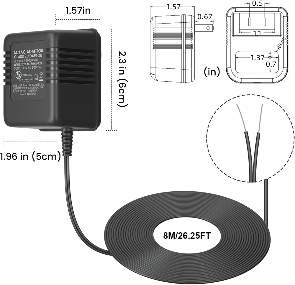 18V 500mA Doorbell Adapter, Vi - Power Tools For Sale review and price