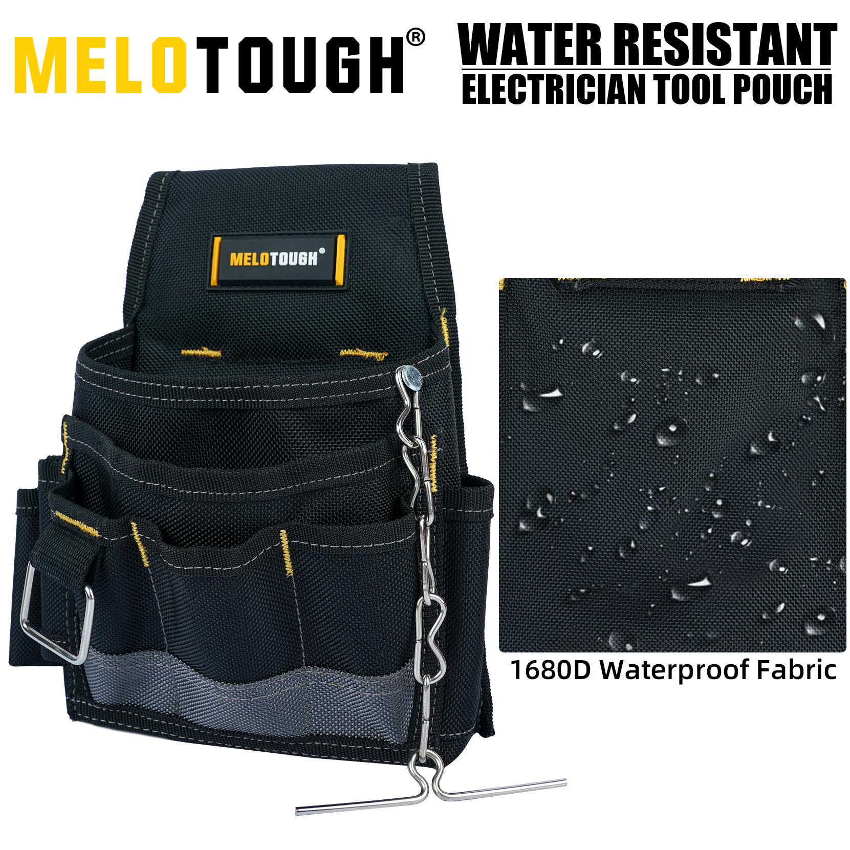 MELOTOUGH Electrician Tool Pou - Power Tools Tool Box review and price